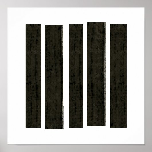 "Fragmented Despair" Modern abstract by Fran Bail ポスター (正面)