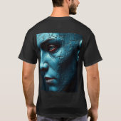 Fragmented Mind: Jigsaw Puzzle Head Tシャツ (裏面)