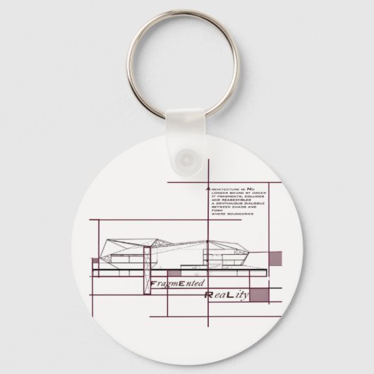 Fragmented Reality – Architectural Expression キーホルダー (正面)