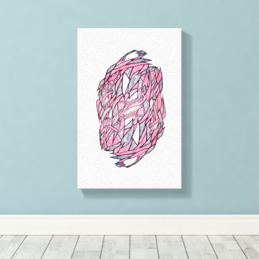 Fragments of Light – Modern Geometric Abstract Ca キャンバスプリント (インサイチュ (ウッドフロア))