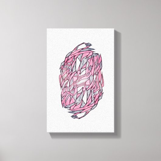 Fragments of Light – Modern Geometric Abstract Ca キャンバスプリント (正面)