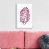 Fragments of Light – Modern Geometric Abstract Ca キャンバスプリント (インサイチュ (リビング))