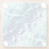 fragments of memories - cobalt blue and mint teal ガラスコースター (裏面)