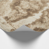 Fragonard著別荘d Este TivoliのCypressの道 ラッピングペーパー (角)