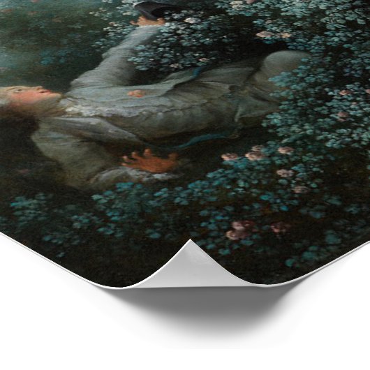 Fragonard's The Swing クラシカル - 絵を描s ポスター (角)