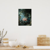 Fragonard's The Swing クラシカル - 絵を描s ポスター (キッチン)