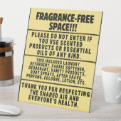 Fragrance-Free Desk Sign 台座サイン (インサイチュ)