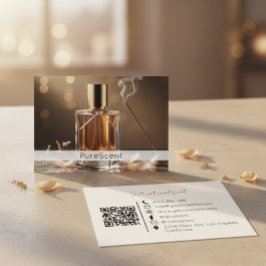 Fragrance Shop Visiting Card QR Code Perfume Brand 名刺