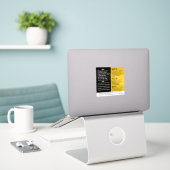 Fragranced Consumer Products - Primary Pollutants  シール (デスク上のノートパソコン)