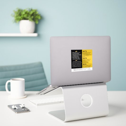 Fragranced Consumer Products - Primary Pollutants  シール (デスク上のノートパソコン)