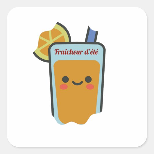 Fraîcheur d'été スクエアシール (正面)