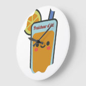 Fraîcheur d'été ラージ壁時計 (傾斜)