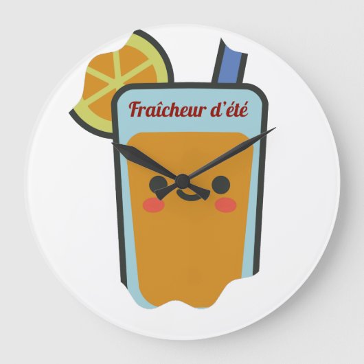 Fraîcheur d'été ラージ壁時計 (正面)