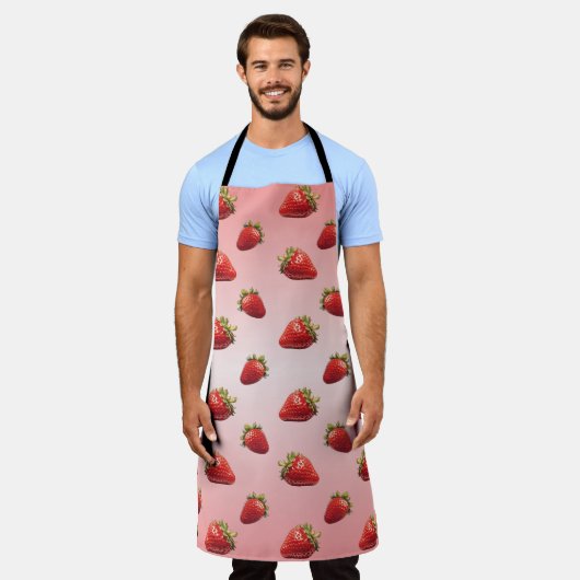 Fraise エプロン (着用した状態)