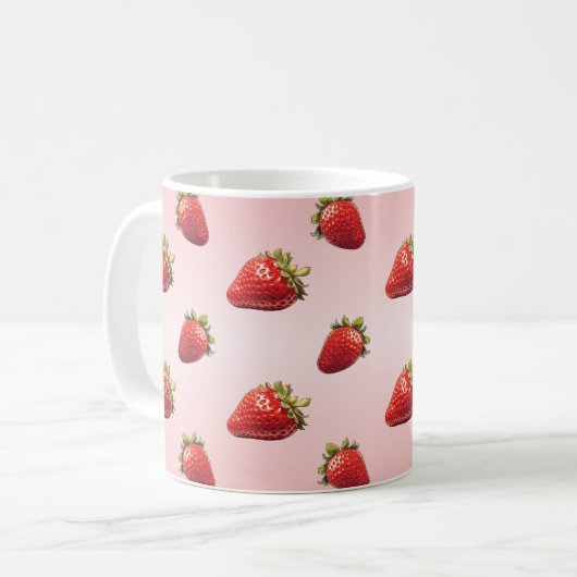 Fraise コーヒーマグカップ (正面左)