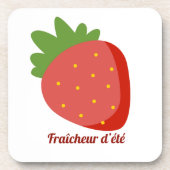 Fraise Fraîcheur d'été コースター (正面)