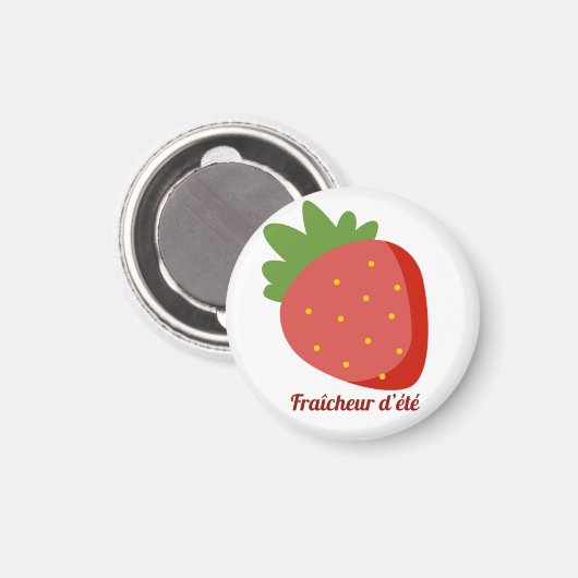 Fraise Fraîcheur d'été マグネット (正面/裏面)