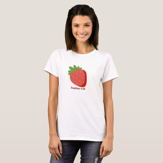 Fraise Fraîcheur d'été Tシャツ (正面フル)