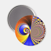 Fraktal Apfelmännchen mandelbrot set マグネット (正面/裏面)