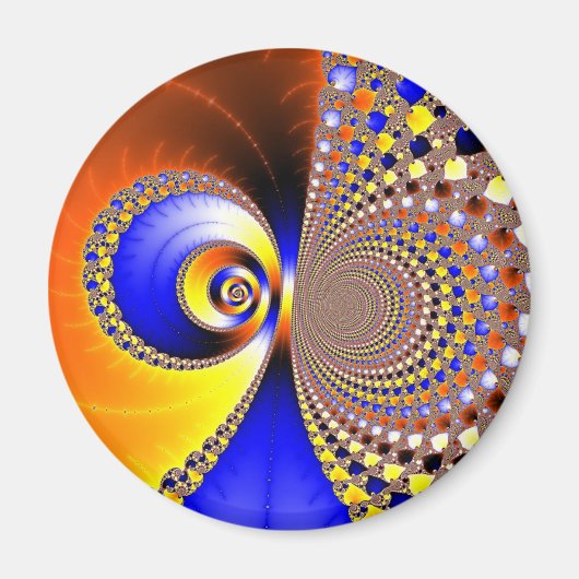 Fraktal Apfelmännchen mandelbrot set マグネット (正面)