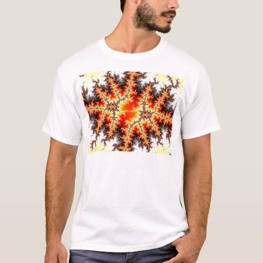 Fraktal mandelbrot set tシャツ (正面)