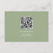 Frame with rhododendron branch and flowers wedding エンクロージャーカード (裏面)