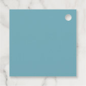  Frame with Roses, Wedding style on retro blue フェイバータグ (裏面)