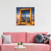 Frame Without a Painting キャンバスプリント (インサイチュ (リビング))