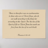 Framed Bible Verse Artwork, Romans 8:38-39 ポスター (正面)