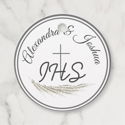 Framed Catholic Bible 結婚 Verse's フェイバータグ (正面)