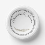 Framed Catholic Bible 結婚 Verse's ペーパーボウル (正面)