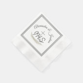 Framed Catholic Bible 結婚 Verse's 縁ありカクテルナプキン (角)