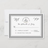 Framed Catholic Bible Verse Wedding RSVPカード (正面)