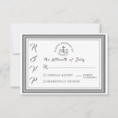 Framed Catholic Bible Verse Wedding RSVPカード (正面)