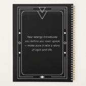 Framed Celestial Starry Crescent Moon Appointment プランナー手帳 (裏面)