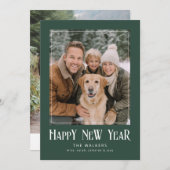 Framed Classic New Year Photo シーズンカード (正面/裏面)