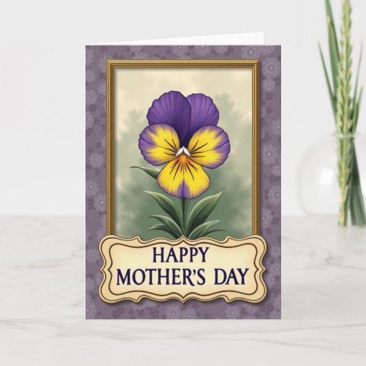 Framed Floral Mothers Day Card カード (正面)