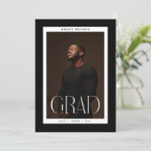 FrameD GRAD大学大学院写真卒業 案内状 (スタンド正面)