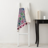 Framed Hearts Patchwork Fleece Blanket シェルパブランケット (インサイチュ)