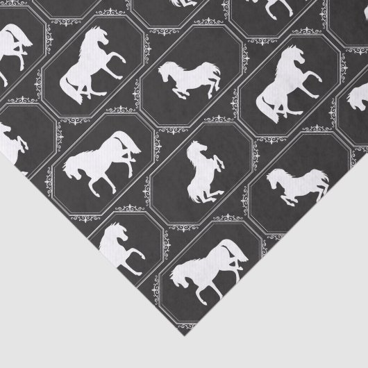 Framed Horse Silhouette 薄葉紙 (詳細)