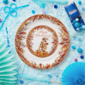 Framed In Color紅葉感謝プレート ペーパープレート (パーティー)