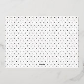 Framed Modern Christmas Photo 箔シーズンカード (裏面)