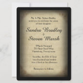 Framed Musicテーマ結婚's 招待状 (正面)