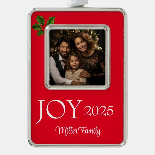 Framed Photo  シルバープレートフレームオーナメント (正面)