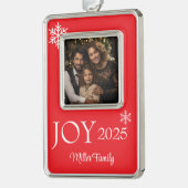 Framed Photo シルバープレートフレームオーナメント (左)