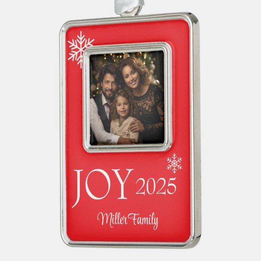 Framed Photo シルバープレートフレームオーナメント (左)