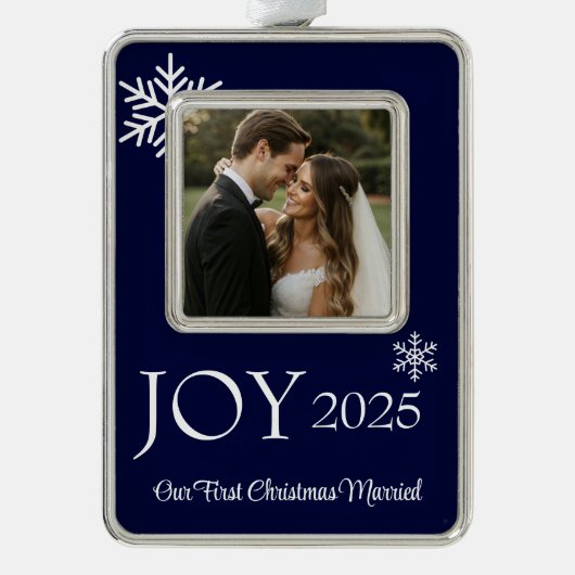 Framed Photo シルバープレートフレームオーナメント (正面)