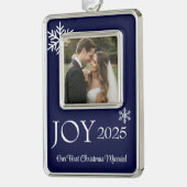 Framed Photo シルバープレートフレームオーナメント (左)