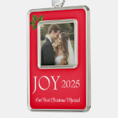 Framed Photo シルバープレートフレームオーナメント (左)