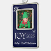 Framed Photo Ornament-Baby's First シルバープレートフレームオーナメント (左)